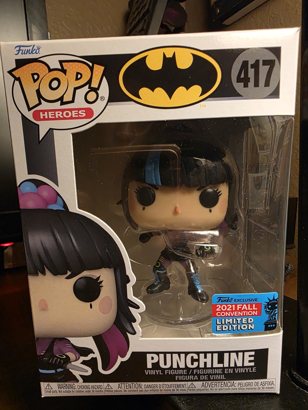 Funko Pop! Heroes Punchline Vinyl Figure – Black & Purple